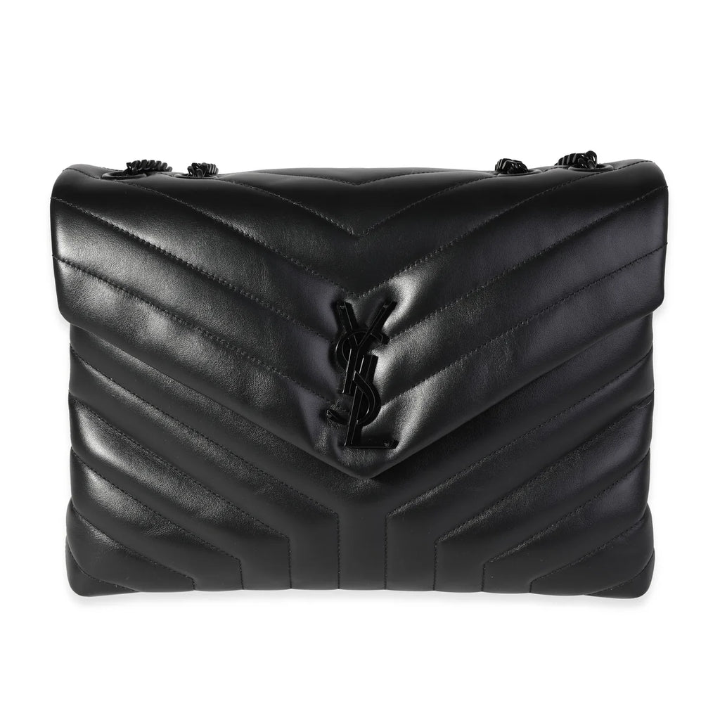 Saint Laurent Loulou Shoulder Bag in Black