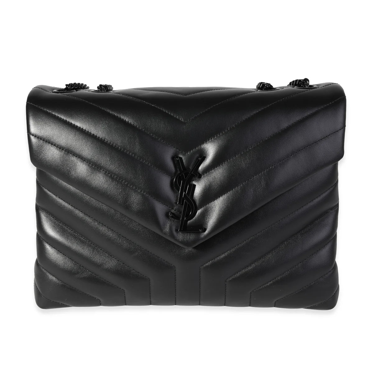 Saint Laurent Loulou Shoulder Bag in Black