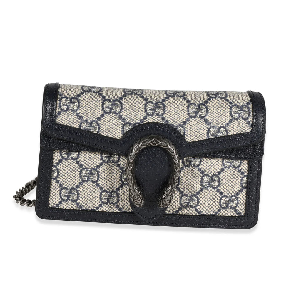 Gucci Dionysus GG Super Mini Bag in Beige and Blue