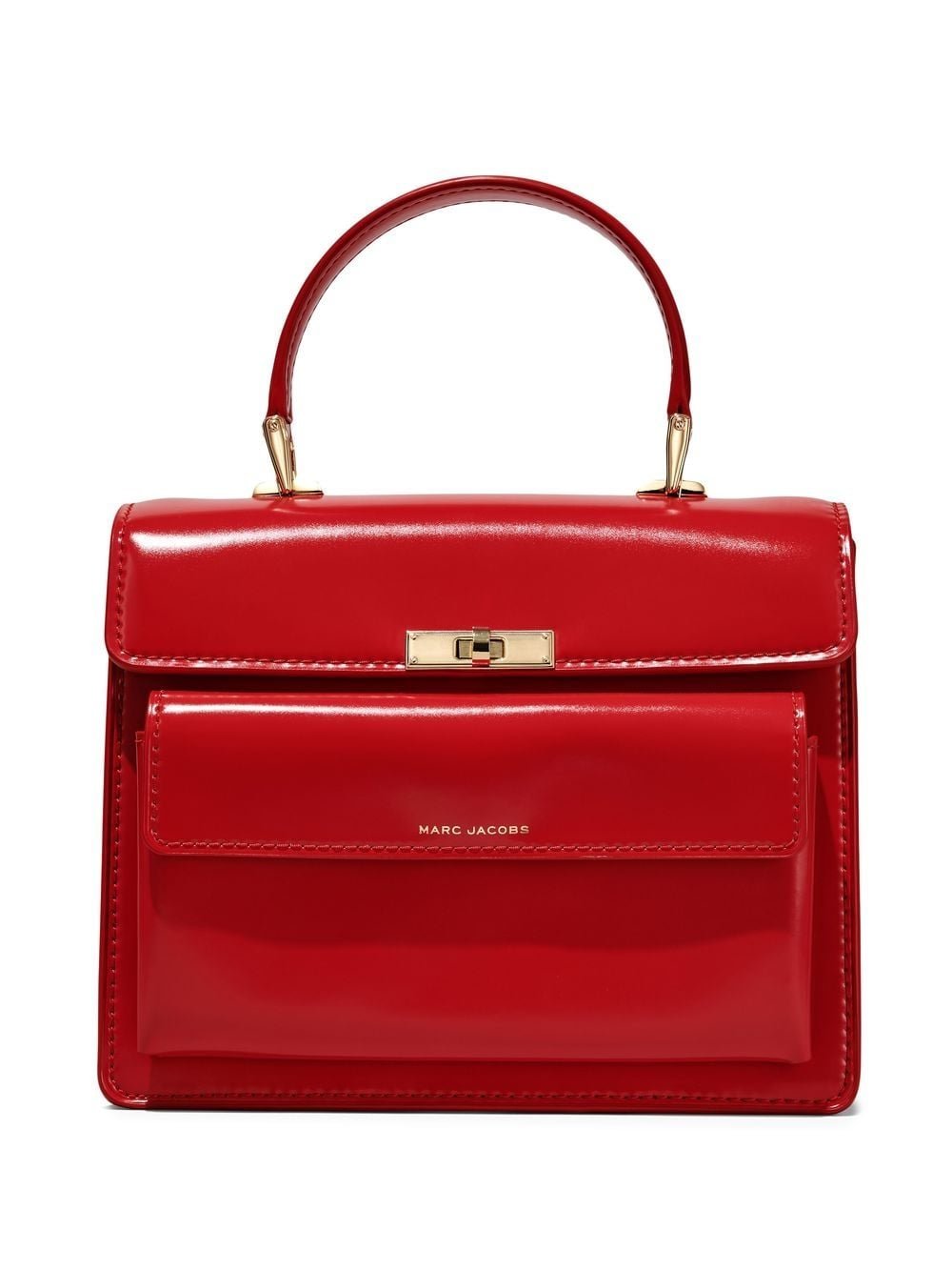 Marc Jacobs Uptown Leather Shoulder Bag in Red