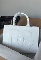 Dolce &amp; Gabbana Tote Bag in White Leather