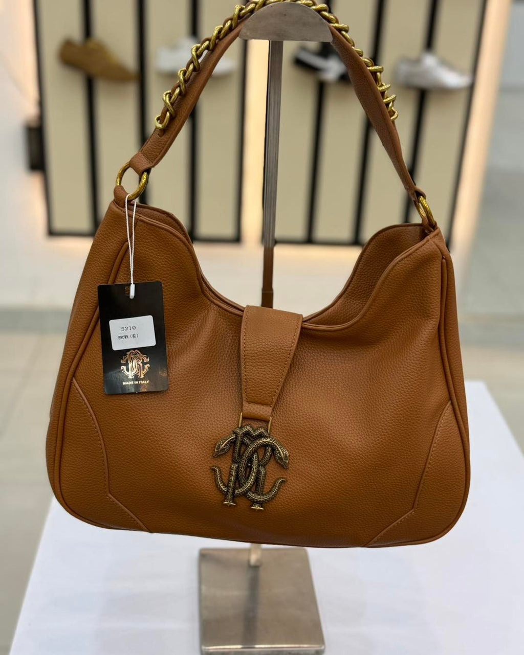 Roberto Cavalli Shoulder Bag in Brown