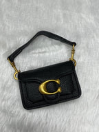 Coach Tabby 12 Top-Handle Bag in Black