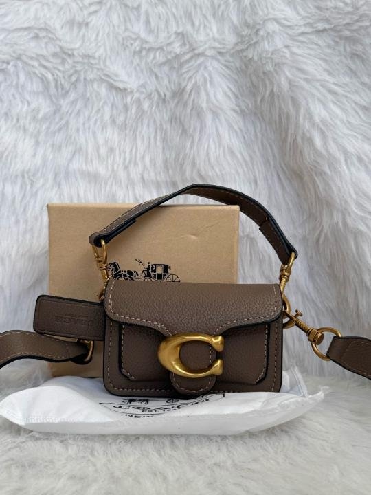 Coach Tabby 12 Top-Handle Bag in Brown
