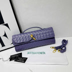 Bottega Veneta Andiamo Clutch Bag in Blue