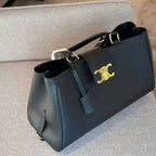 Celine Cabas Triomphe Bag in Black
