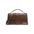 Jacquemus Bambino Top-Handle Bag in Brown Leather