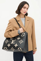 Louis Vuitton Bicolor On-the-Go GM Handbag in Black