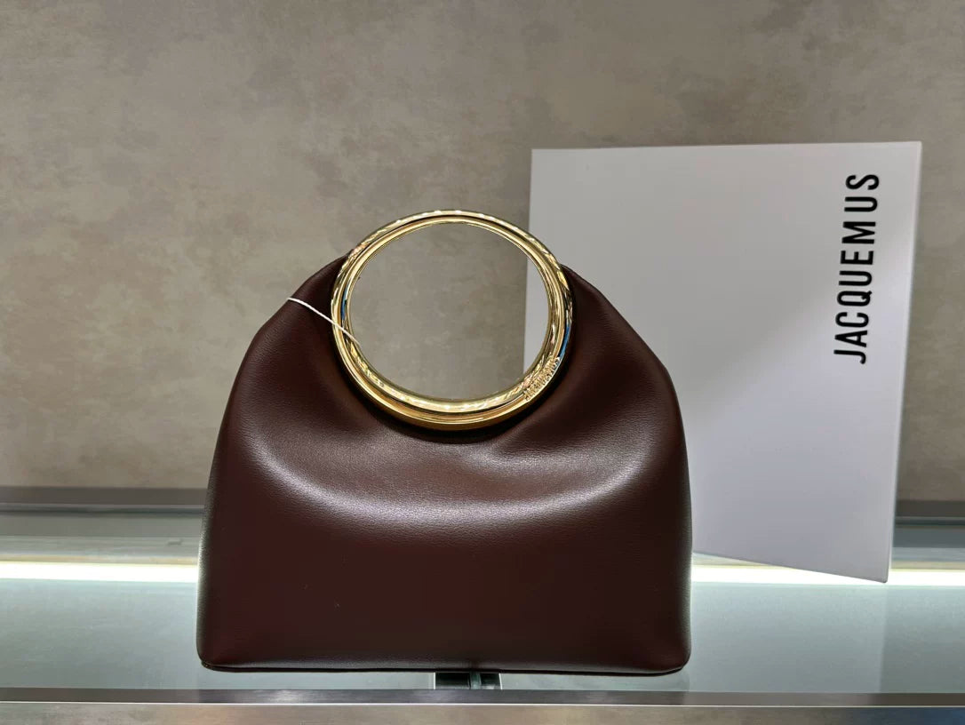 Jacquemus Handbag in Brown with Ring Handle