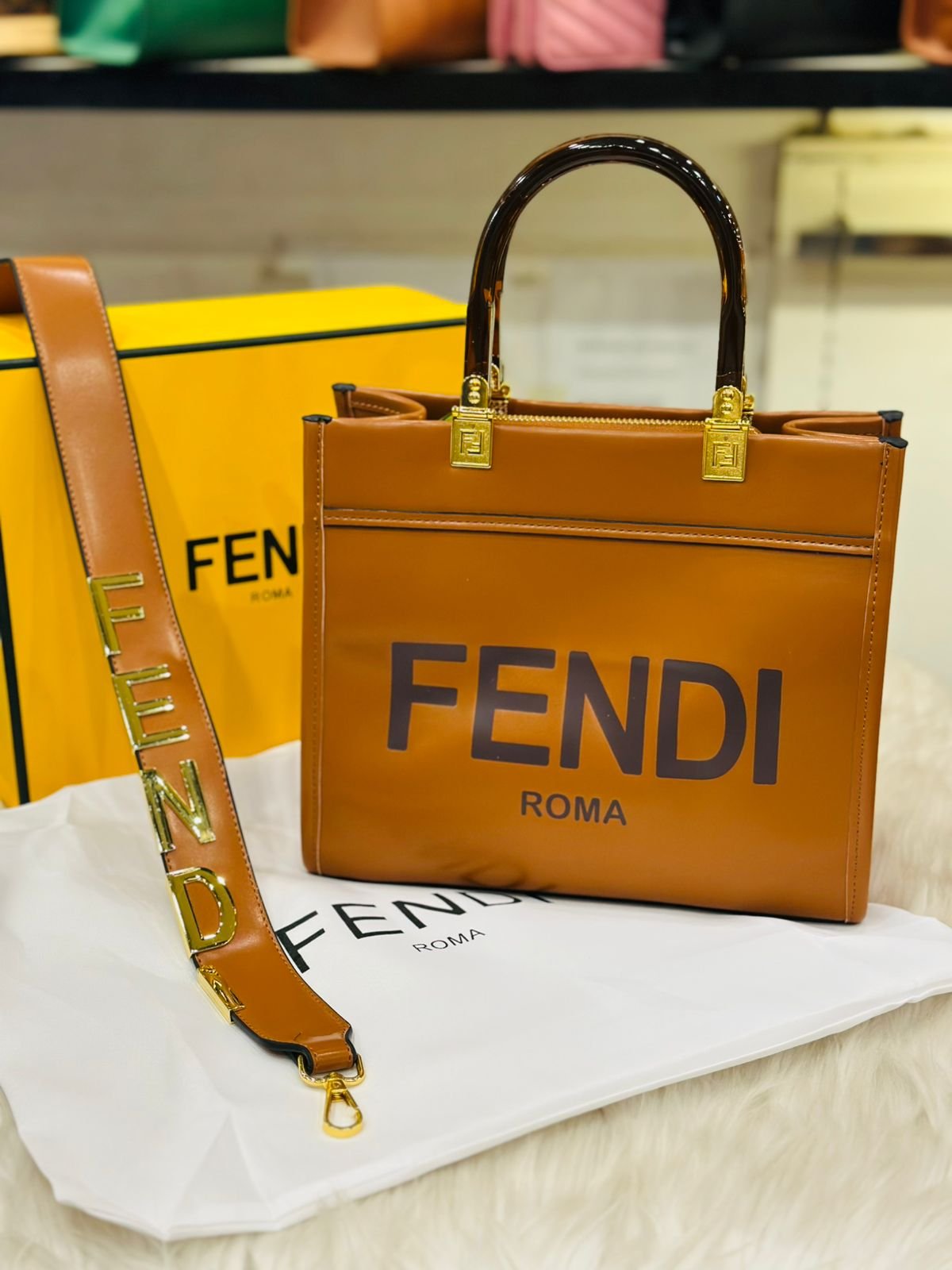 Fendi Sunshine Medium Brown -403
