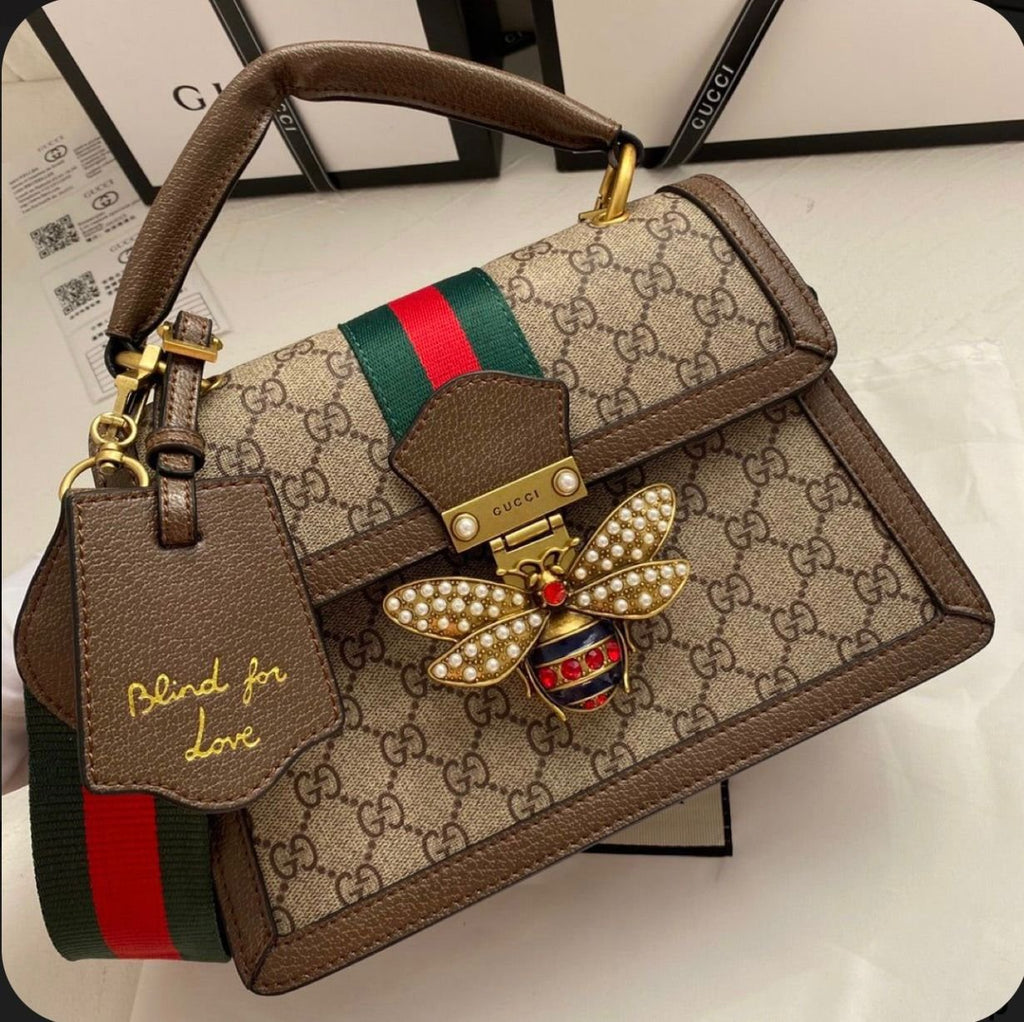 Gucci Beige GG Queen Margaret Top Handle Bag -259