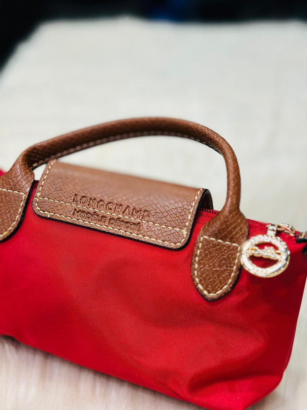 Longchamp Tote Crossbody Bag Xs Mini Red -441
