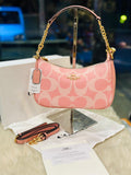 COACH Teri Shoulder Bag In Signature Canvas Powder Pink 261
