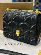 Bulgari Serpenti Sugarloaf Black Shoulder Bag -322