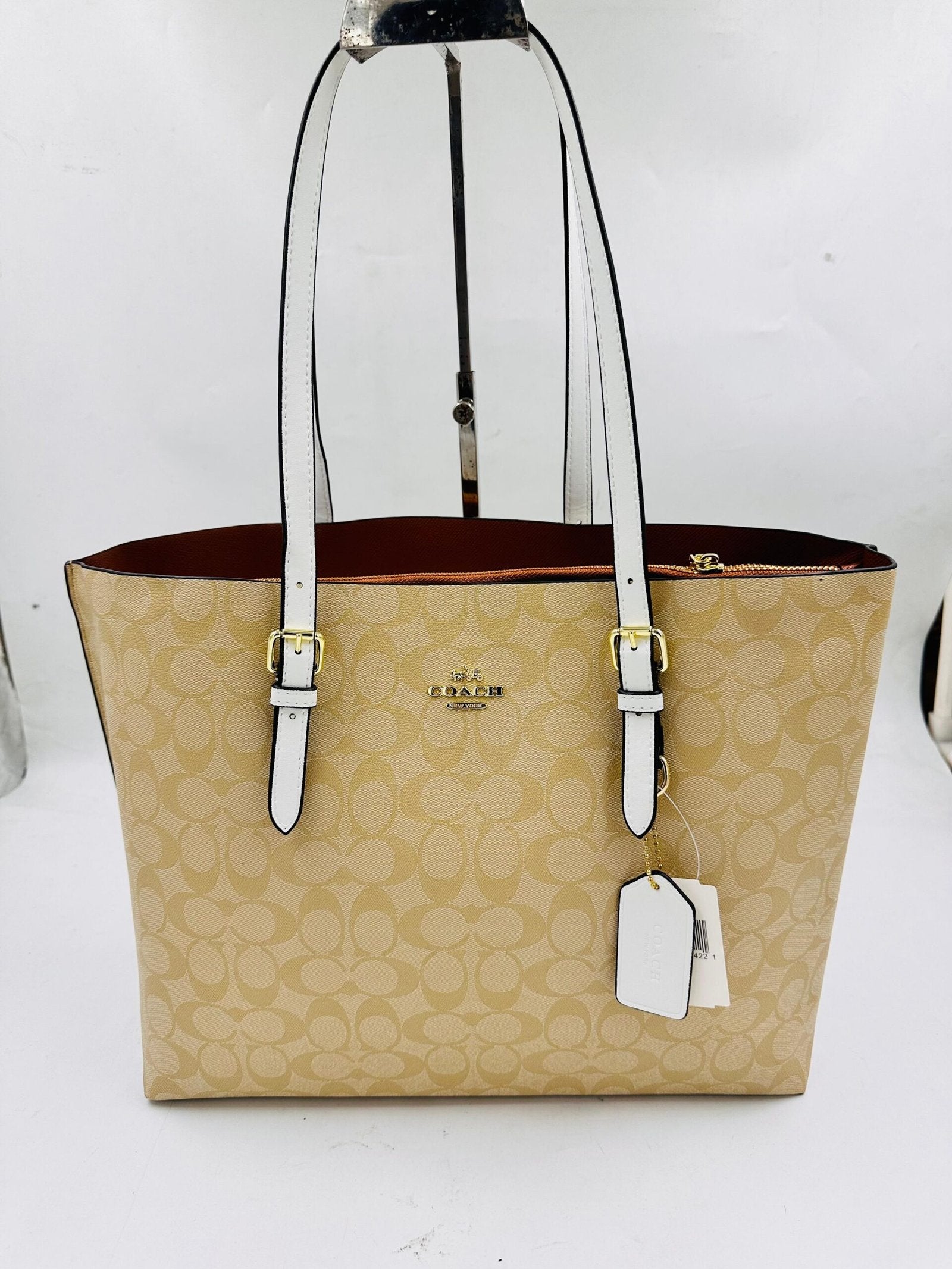 Coach Mollie Tote Bag In Signature Canvas Large 353