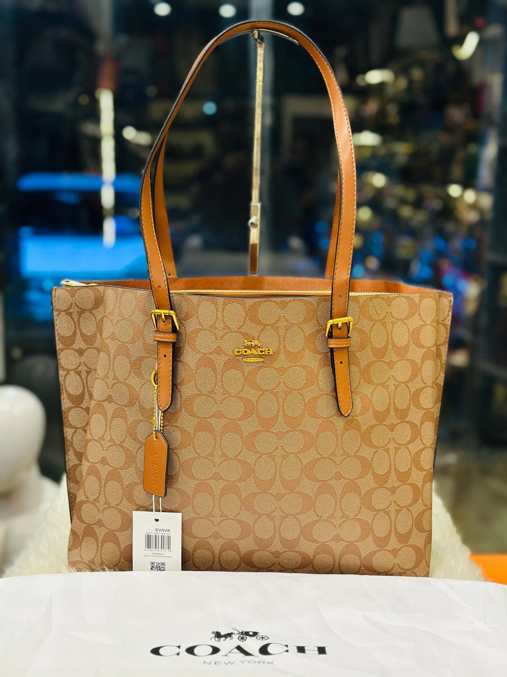 Coach Mollie Tote Bag In Signature Canvas Large 352