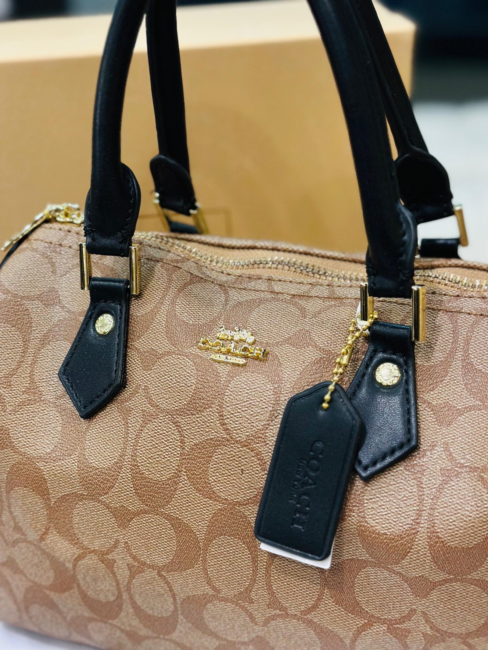 Coach Rowan Satchel Bag In Signature Canvas -348
