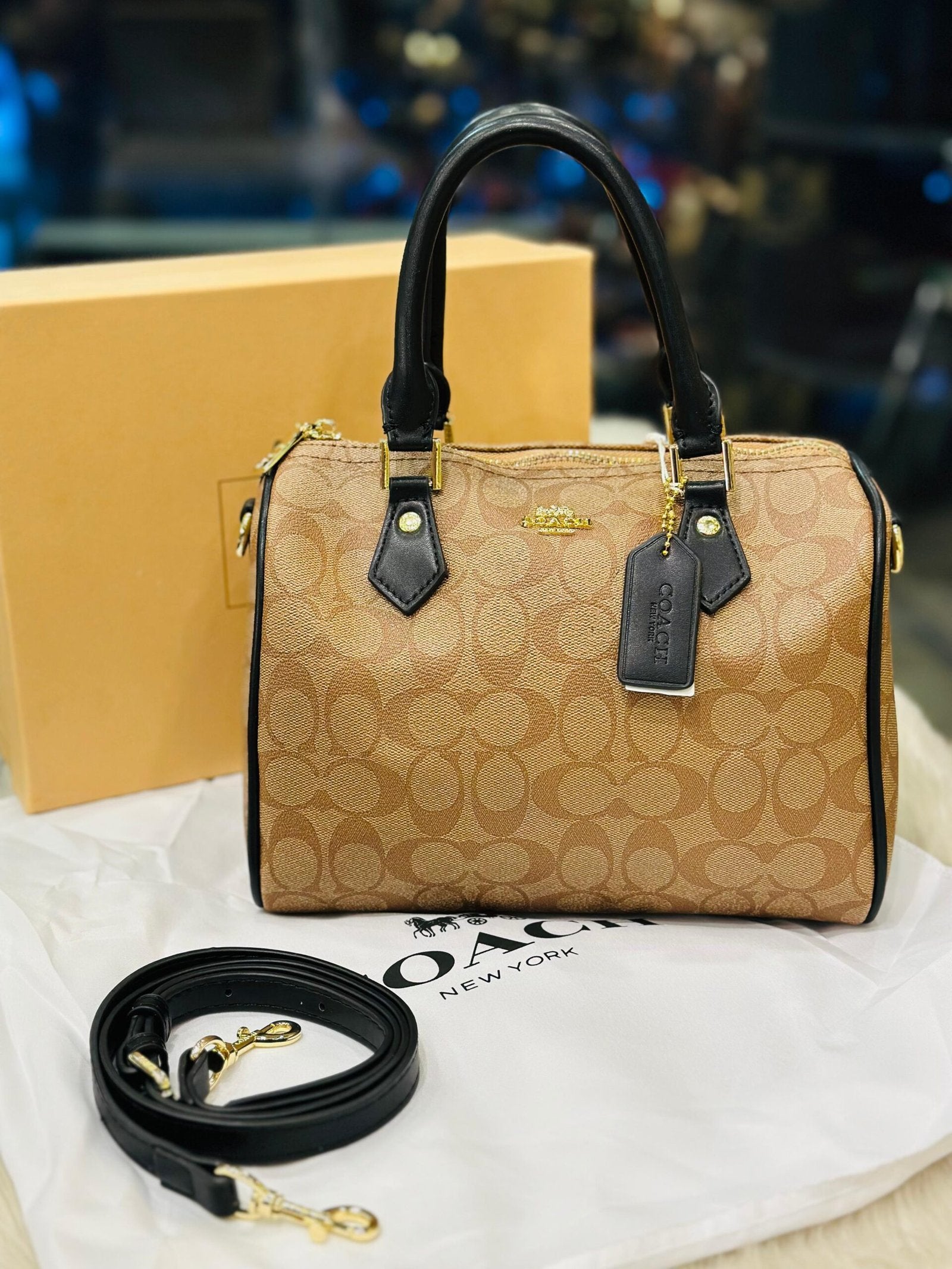 Coach Rowan Satchel Bag In Signature Canvas -348