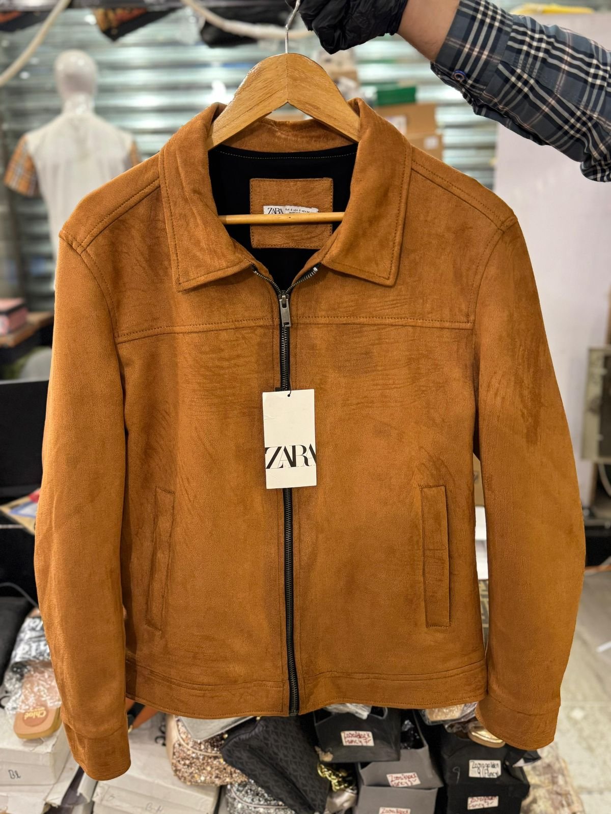 Zara Suede Leather Jacket 125