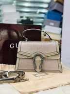 Gucci Dionysus Bag in Beige Leather