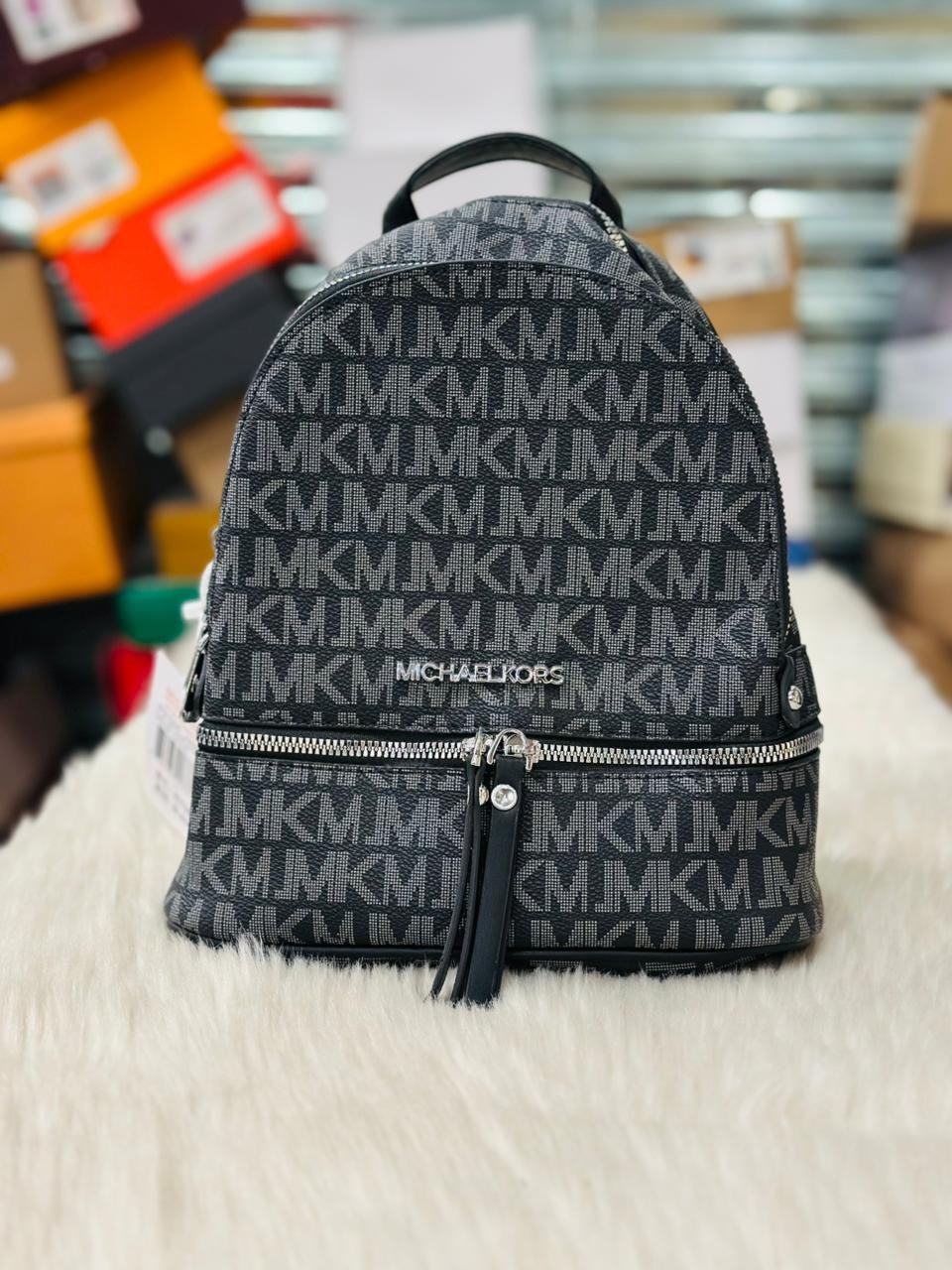 Michael Kors Backpack in Black and Grey