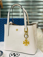 Tory Burch Blake Small Tote Bag in White