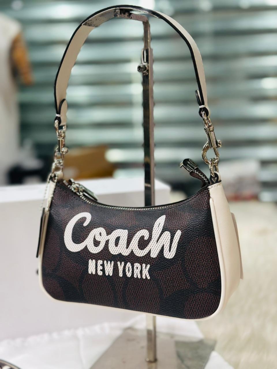 Coach Teri Bag In Signature Canvas with Coach Graphic