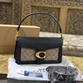 Coach Tabby in Black Leather with Signature Canvas