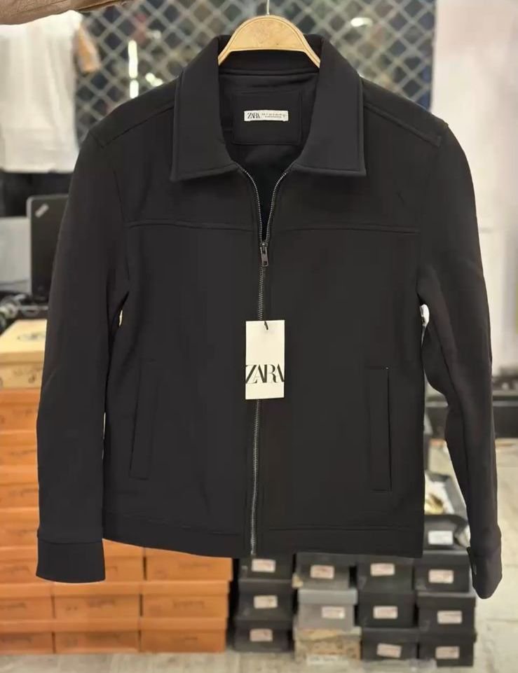 Zara Black Leather Jacket 150