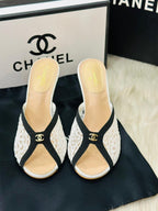 Chanel Heels In White