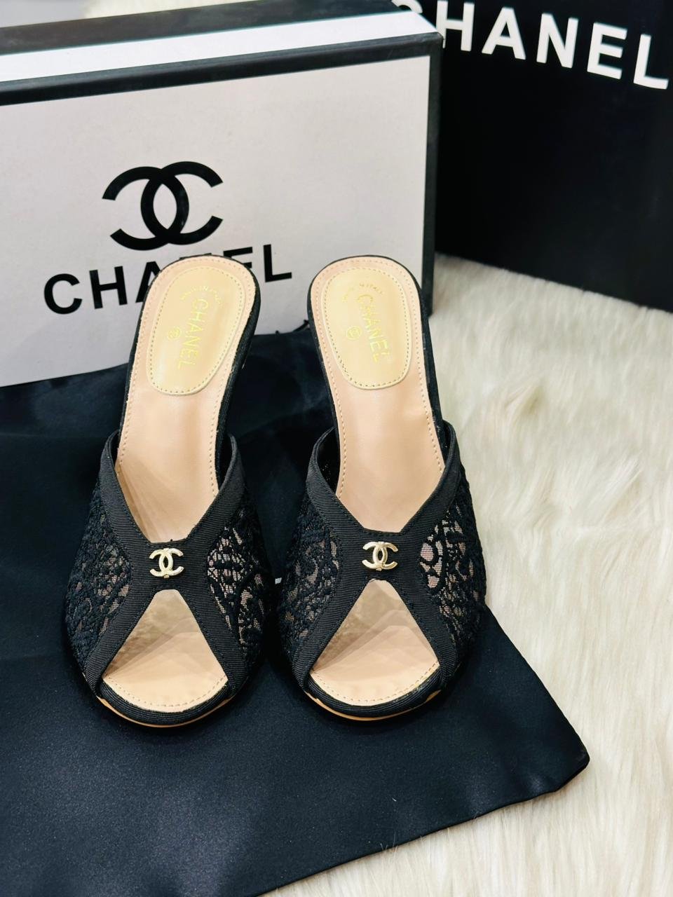 Chanel Heels In Black
