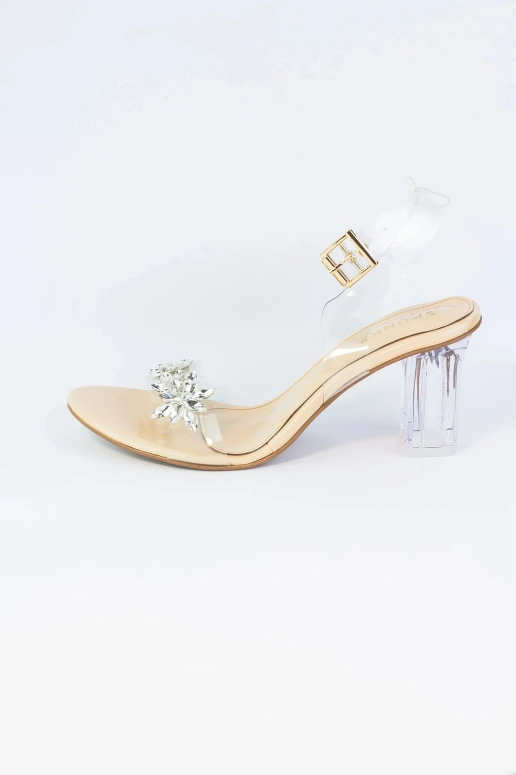 Floral Stone Heels