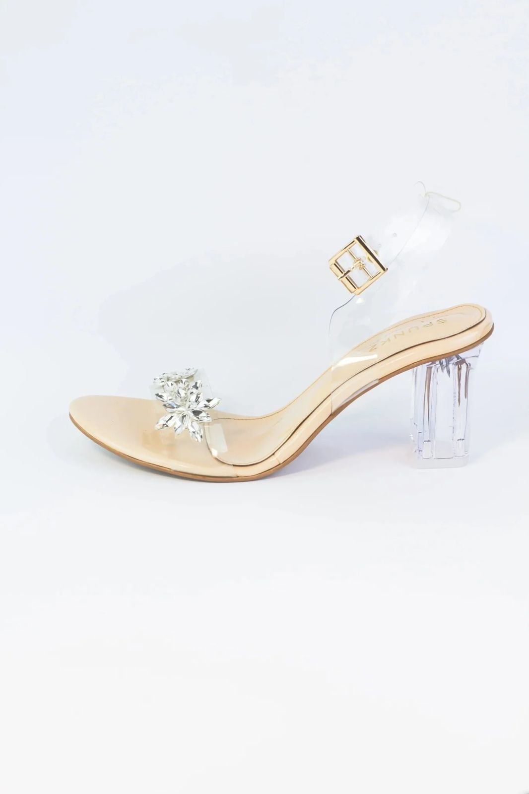 Floral Stone Heels