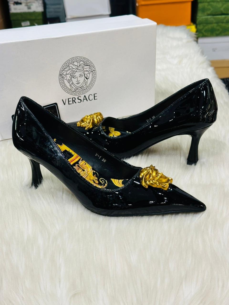 Versace La Medusa Heels