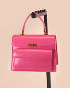 Marc Jacobs Uptown Leather Shoulder Bag in Pink
