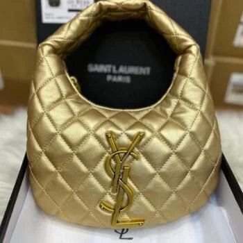 Saint Laurent Top-Handle Bag in Gold