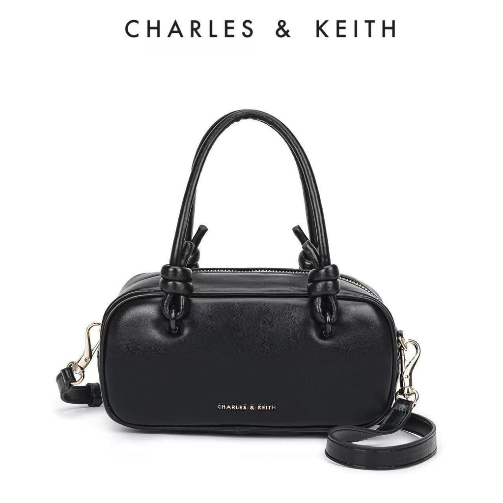 Charles &amp; Keith Knotted-Handle Bag in Black