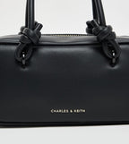 Charles &amp; Keith Knotted-Handle Bag in Black