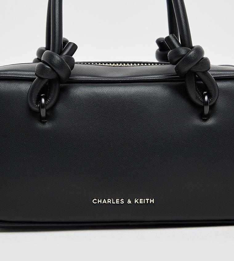 Charles &amp; Keith Knotted-Handle Bag in Black