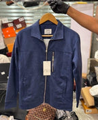 Blue Zara Suede Leather Jacket 142