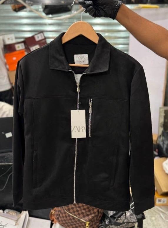 Black Suede Bomber Jacket 139
