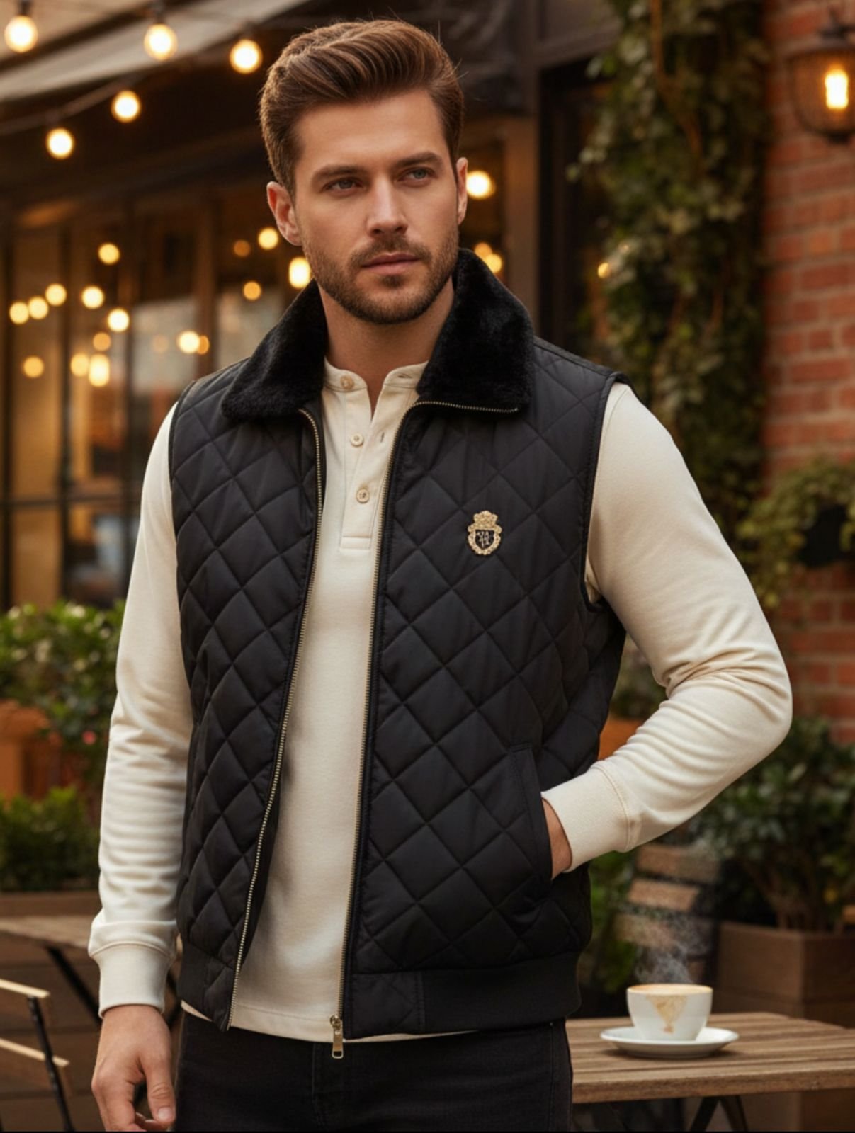 Billionaire sleeveless jacket 159