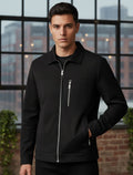 Black Suede Bomber Jacket 139