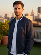 Polo Ralph Lauren Navy Blue Bomber Jacket 145