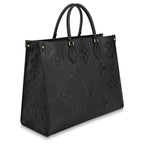 Louis Vuitton OnTheGo MM Tote Bag in Black
