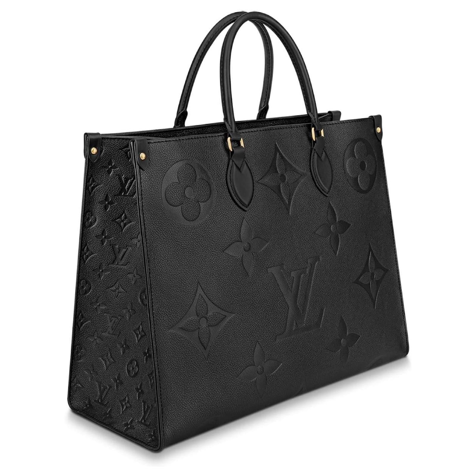 Louis Vuitton OnTheGo MM Tote Bag in Black