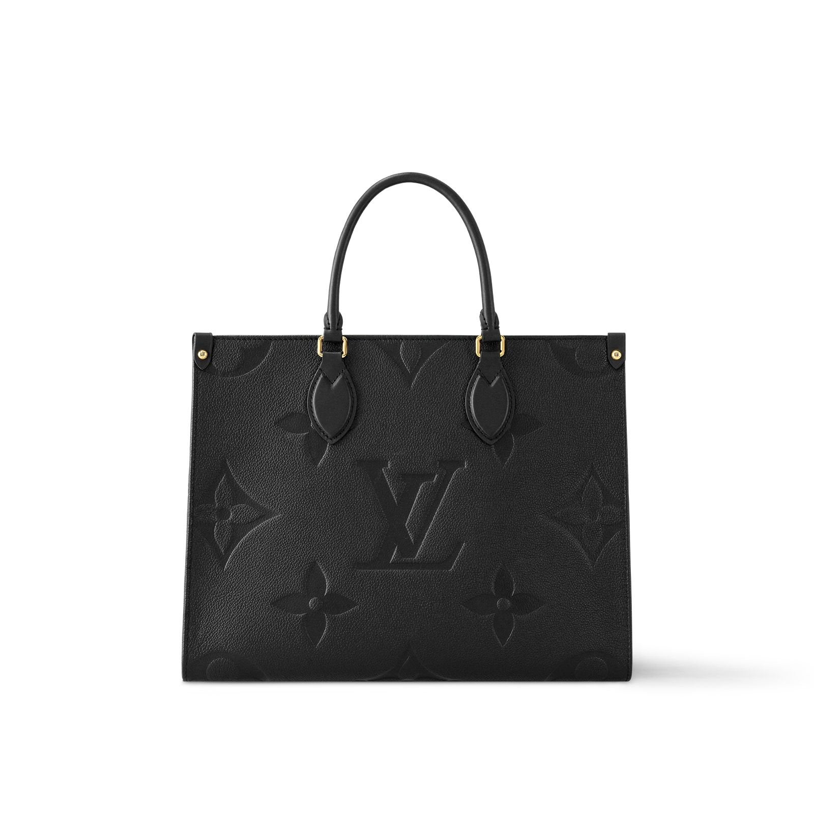 Louis Vuitton OnTheGo MM Tote Bag in Black