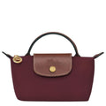 Longchamp Pouch with Handle in Burgundy