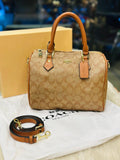 Coach Rowan Satchel in Light Brown