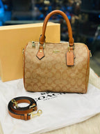 Coach Rowan Satchel in Light Brown